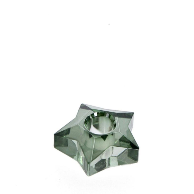 ELDRID STAR GREEN GL ORNAMENT 7,5X7,5