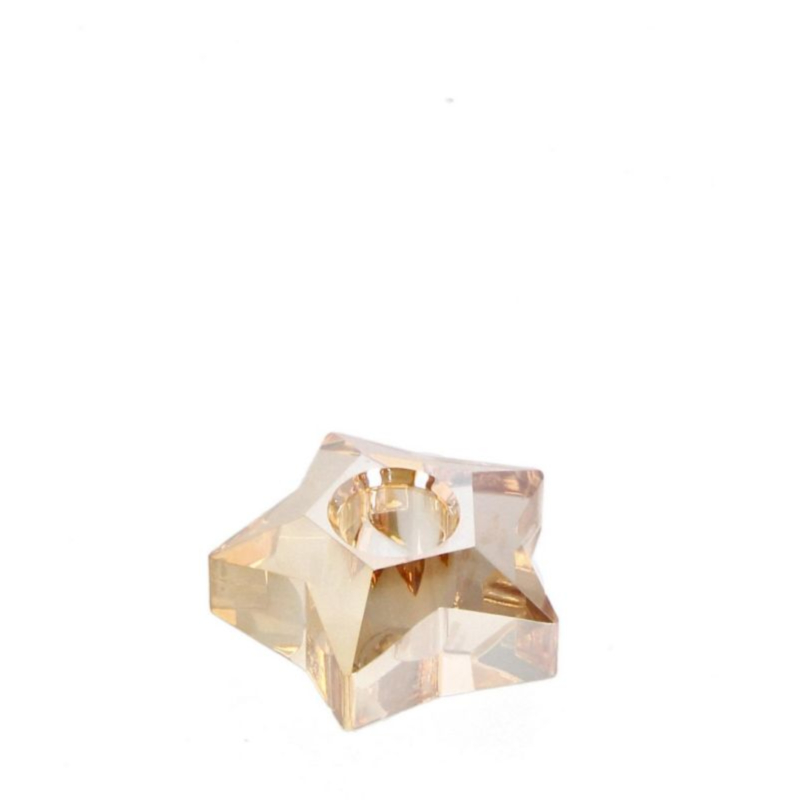 ELDRID STAR AMBER GL ORNAMENT 7,5X7,5