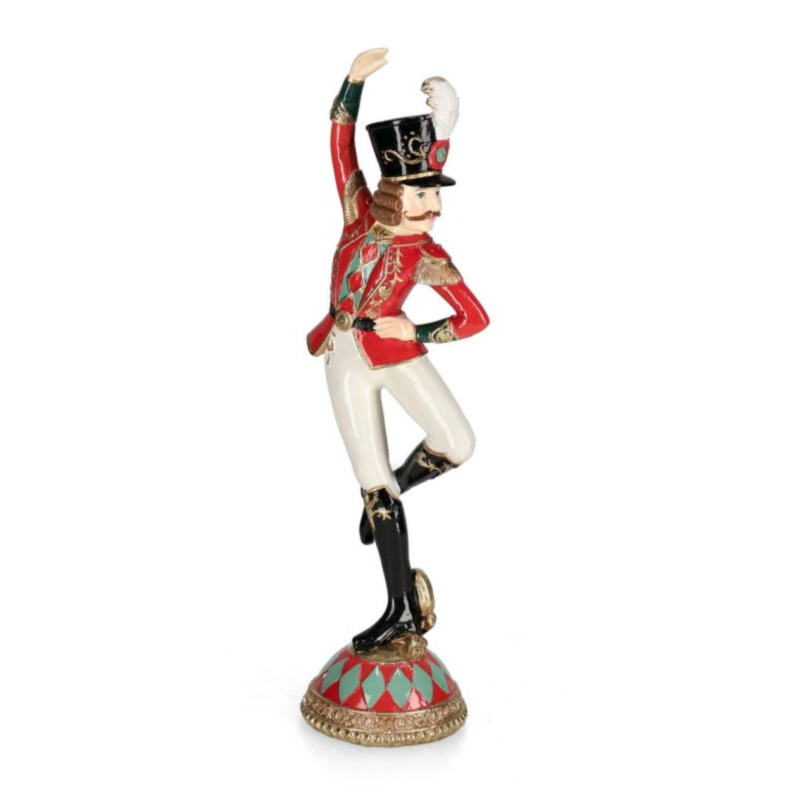 JOCELIN STAND RED-WHI LITT SOLDIER H29,4