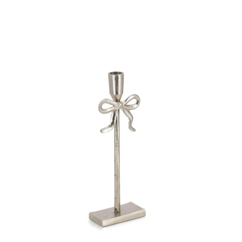 ALEXIS SILVER CANDLE HOLDER H27,5