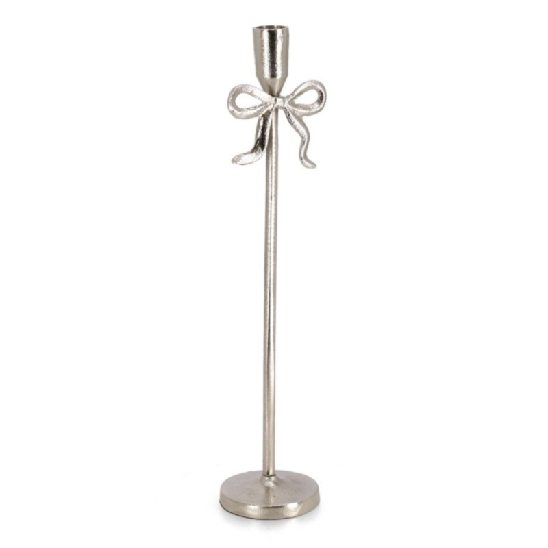 ALEXIS SILVER CANDLE HOLDER H37,5