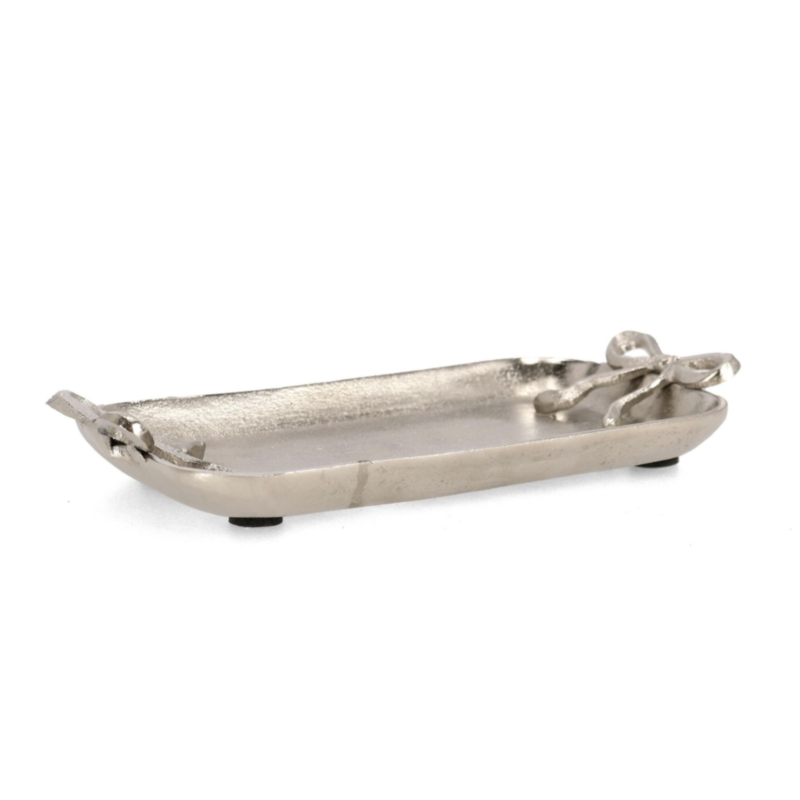 ALEXIS SILVER DECORATIVE TRAY 26X14,5