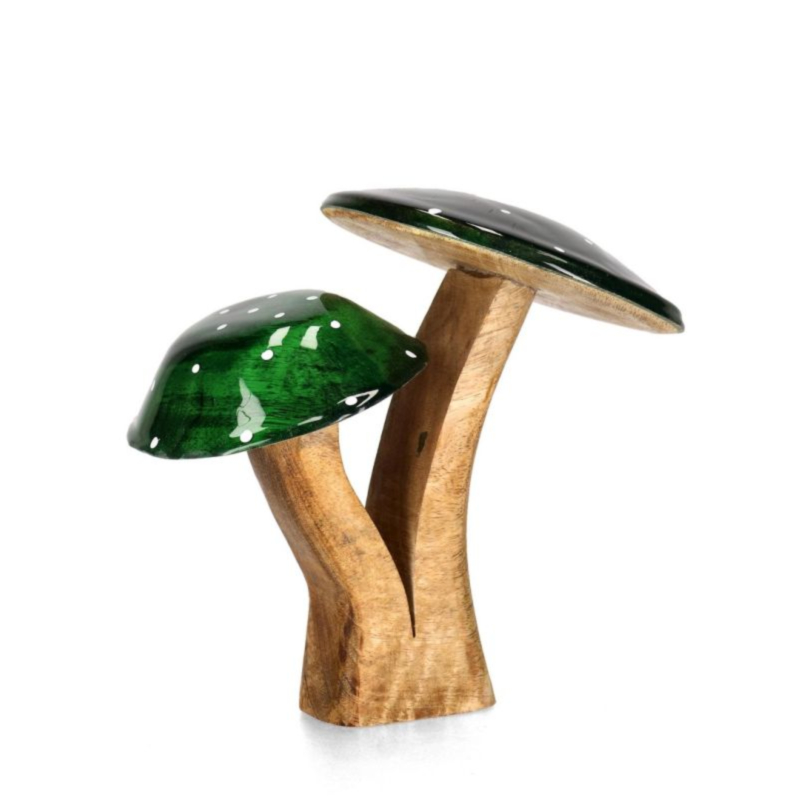 JASPER STAND GRE-NAT MUSHROOM DECORAT 2F