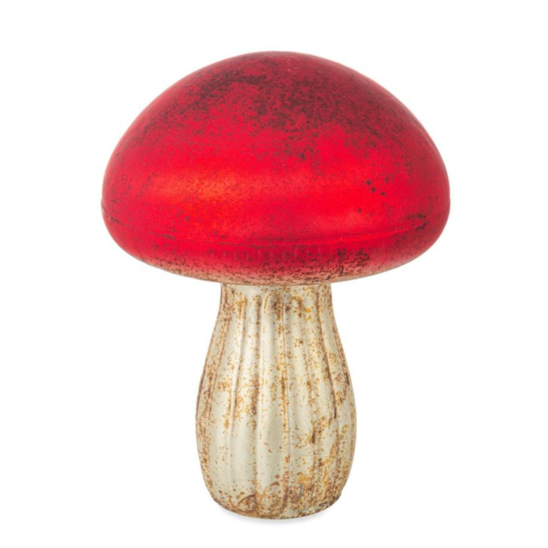 JAKUB RED STAND GL MUSHROOM H25