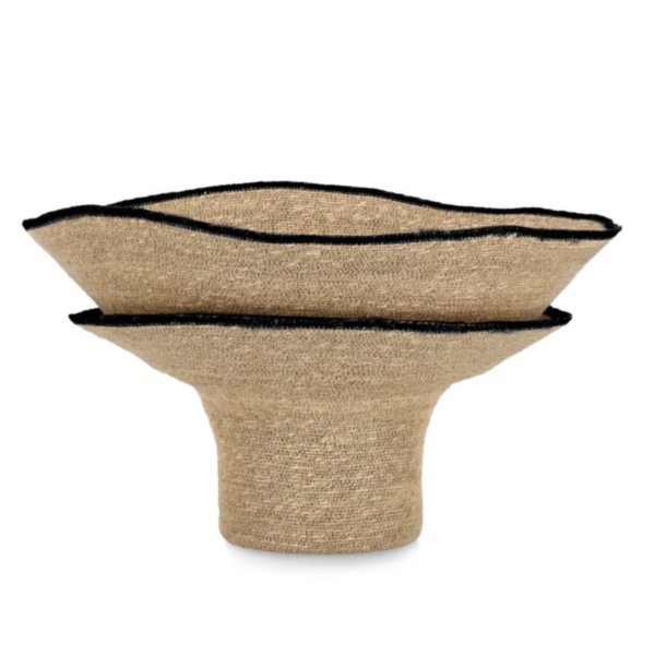 LANH NATURAL BLACK DECOR.VASE H. D59