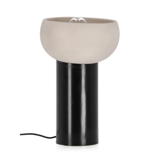 MANDYA TABLE LAMP BEIGE-BLACK H46